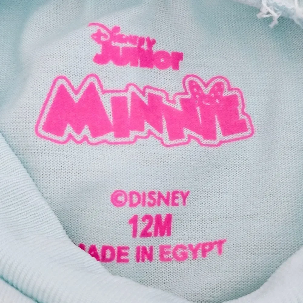 New! Disney Minnie Mouse 2 Piece Long Sleeve Ruffle Top Legging Baby Toddler Set